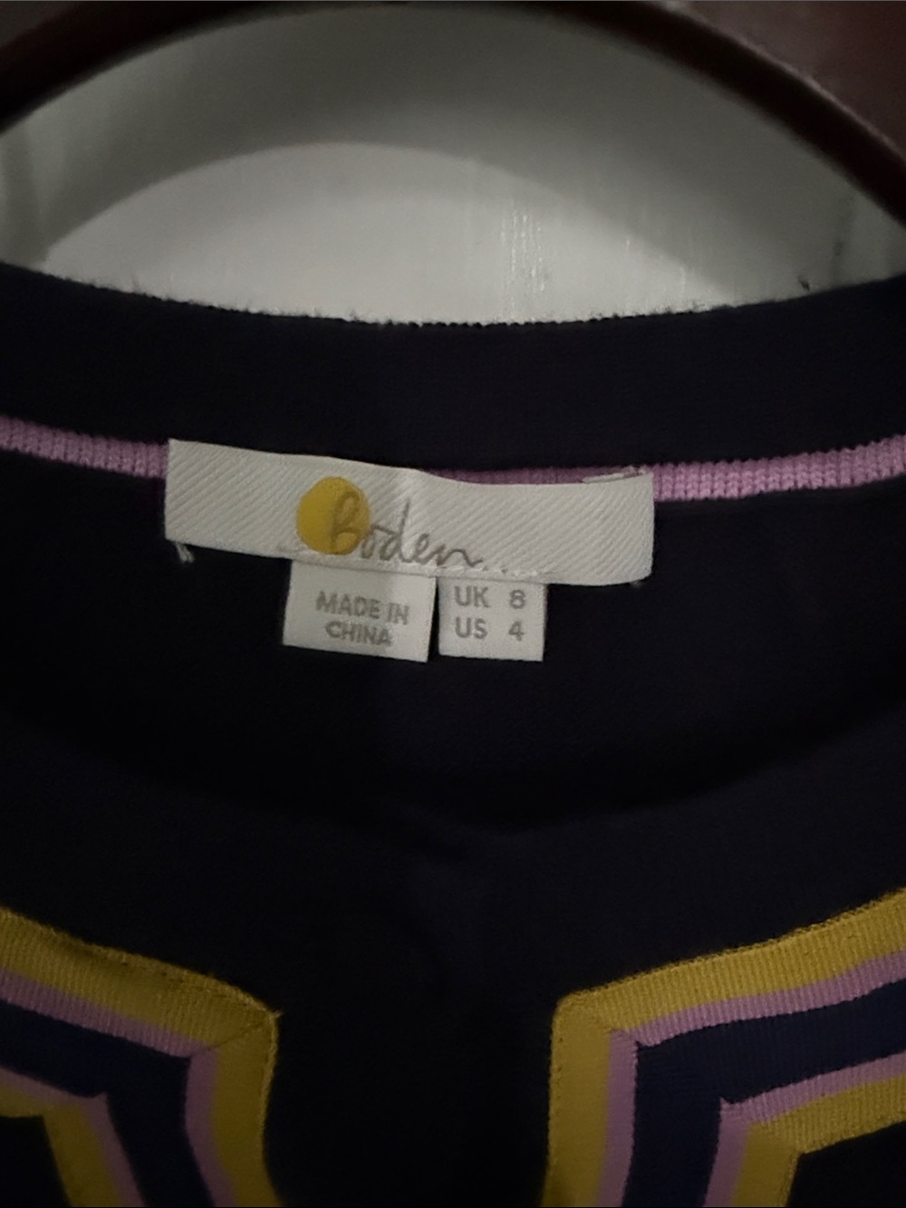 Boden Abigail Grossgrain Ribbon Trim Button Down Cardigan in Navy - Picture 4 of 7